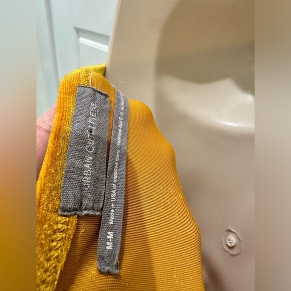 Urban Outfitters UO Maddie Velvet Tie-Front Romper - Picture 6 of 9